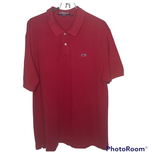 Vineyard Vines Men's Short-Sleeve Polo Pink Shirt Large - Picture 1 of 9